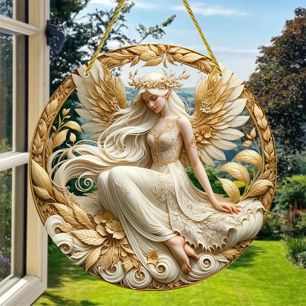 Enchanting Elf Fairy Acrylic Sun Catcher Window Door Display, Seasonal Summer Decor - for Home, Bar, for Daily Christmas Decor    Your Coastal Marketplace | Shoreshopper.com