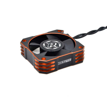 ROCKET-RC 25/30/35/40/50mm V2 Metal Cooling Fan 32000/28000/21000/16000/10000RPM for 1/8 1/10 1/12 RC Car 540/550/3650 Motor ESC