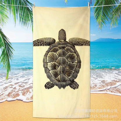Beach Turtle Animal Printed Beach Towel, Quick Drying Absorbent Beach Towel Outdoor Sports Swimming Beach Towel Face Towel Towel    Your Coastal Marketplace | Shoreshopper.com