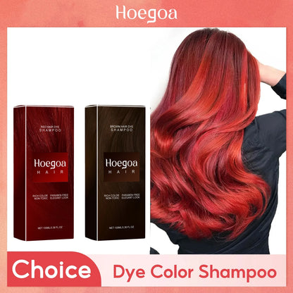 Hair Dye Shampoo Diy Natural Black Color Repair Gray White Hair Non Irritating Hair Coloring Shampoo - ShoreCo.Shop