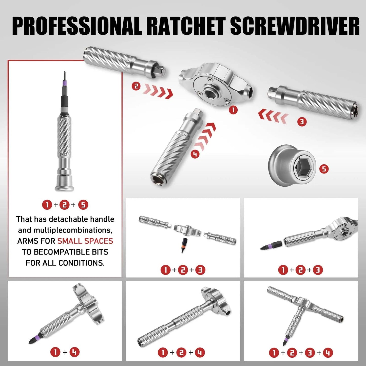 VMAN 66in1 Multifunction Ratchet Screwdriver Set Multi Magnetic Bits Mini Repair Tool Kit Household Tool For PC & Desk Etc.    Home Decor Supply | Online Retail | ShoreShopper.com
