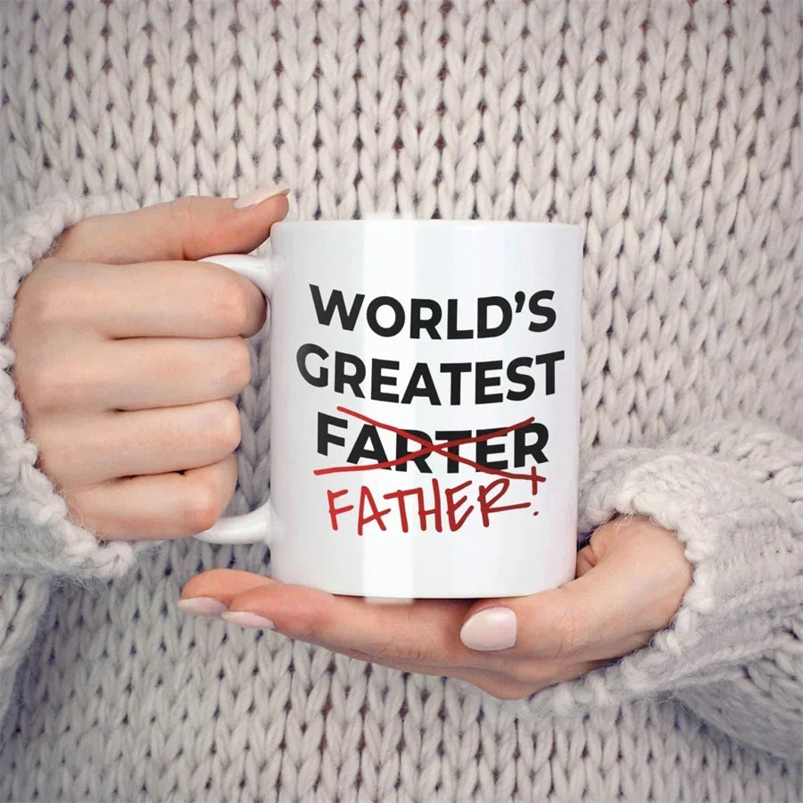 Fathers Day Mugs For Best Farter Ever from Son Daughter Kids Birthday Gifts Novelty Coffee Ceramic Tea Cups White 11 oz    Your Coastal Marketplace | Shoreshopper.com