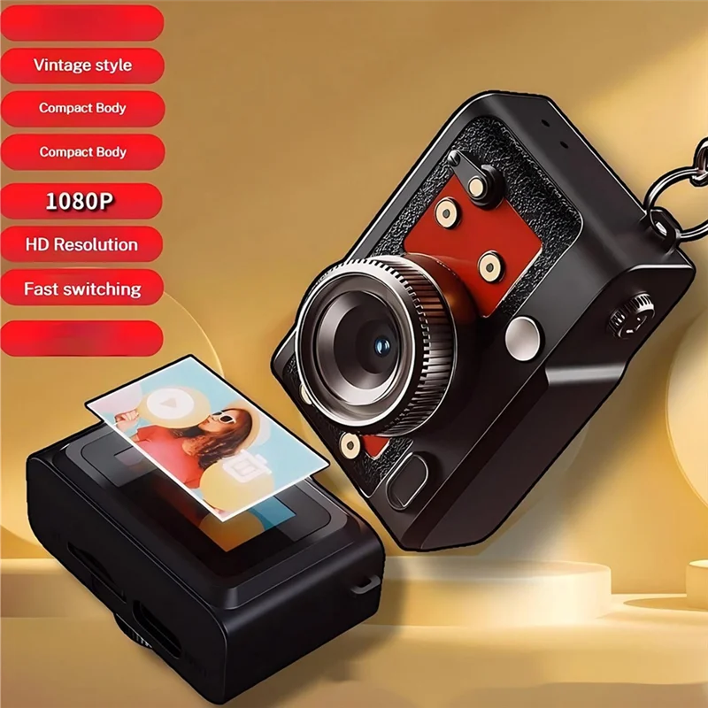CABE-School Life Memory Thumb Camcorder 1080P HD Digital Camera Mini Retro Student Gift Portable Video Recording Device Videogra    Home Decor Supply | Online Retail | ShoreShopper.com