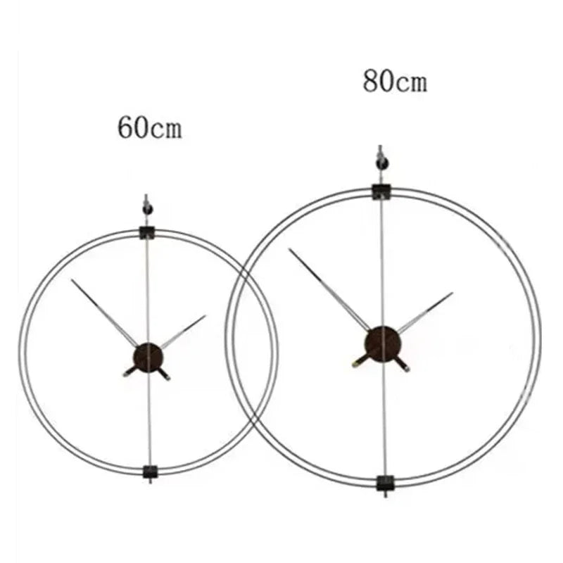 Spanish Minimalist Wall Clock Creative Luxury Living Room Art Clocks Solid Wood Pointer Large Wall Clock Silent Movement Clocks    Home Decor Supply | Online Retail | ShoreShopper.com