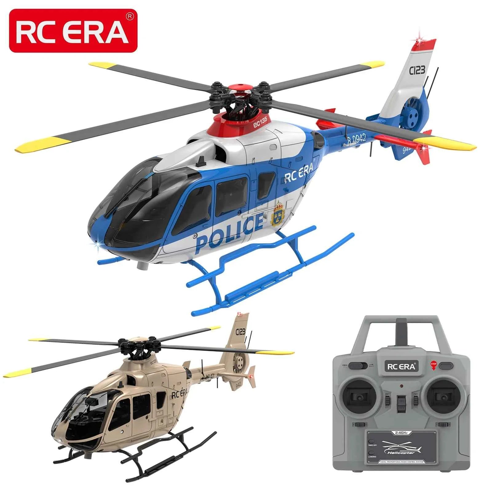 RC ERA Weathered Marine C032 UH1Huey One Click Inverted Flight TOF Optical Flow Gyro Stabilized RC Helicopter for Adults