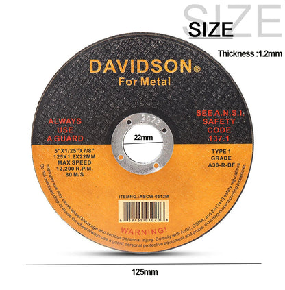 125mm Cut Off Wheel 5 " Metal Cutting Disc Angle Grinder Rotary Circular Saw Disc for Metal Stainless Steel Iron Cutting 1-30pcs    Home Decor Supply | Online Retail | ShoreShopper.com