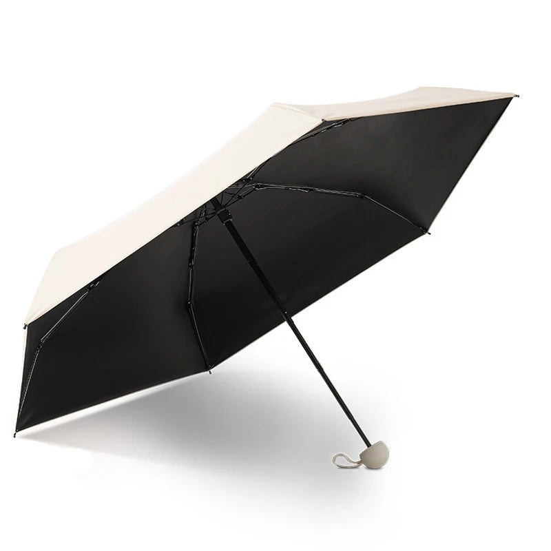 Capsule Umbrella, Portable Mini Sun Umbrella, Sunscreen Umbrella, Black Alloy Handle, with Storage Box, Dual-Use for Sun Protect    Your Coastal Marketplace | Shoreshopper.com