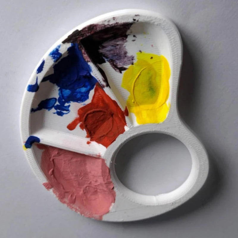 Ergonomic Thumb Palette Petite Paint Palette Smooth Surface for Artists Outdoor Painting Home Crafts School Art Classes    Home Decor Supply | Online Retail | ShoreShopper.com