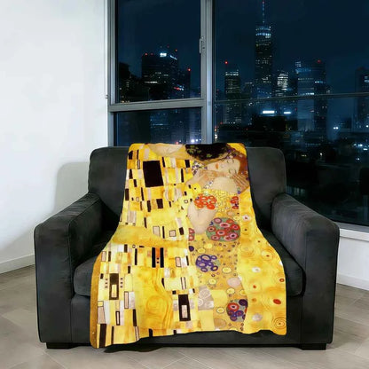Blanket Super Warm Comfortable Plush Throw K-Klimt Blanket G-Gustav Kiss Child Home Sofa Bedroom The Gift