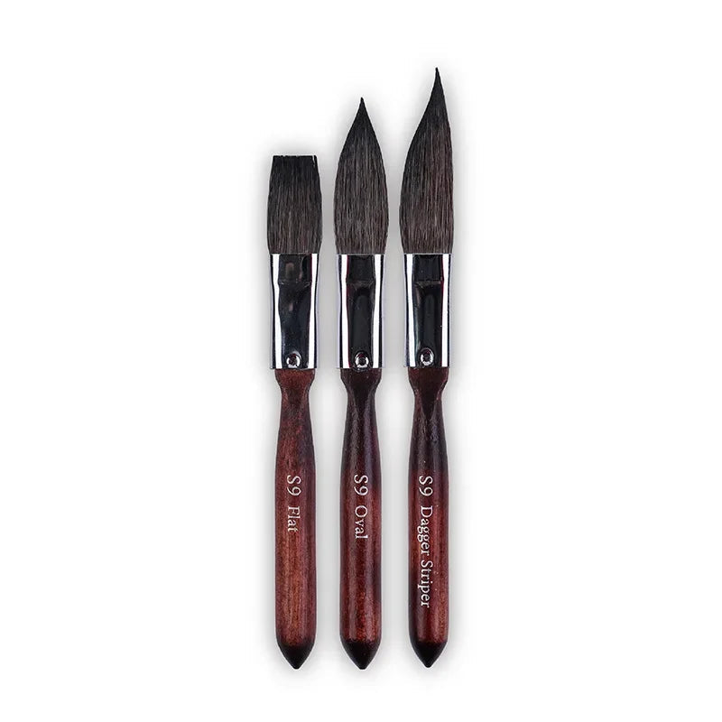 Artsecret Mini Dagger Oval  Flat Squirrel Hair Watercolor Brushes Set Professional Painting Brush For Painting Art Supplies    Home Decor Supply | Online Retail | ShoreShopper.com