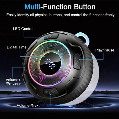2026 Wireless Speaker S5 IPX7 Waterproof ENC Speakers IPX7 Waterproof Built-in Mic 10 hours Bluetooth Shower Speakers subwoofer    Home Decor Supply | Online Retail | ShoreShopper.com
