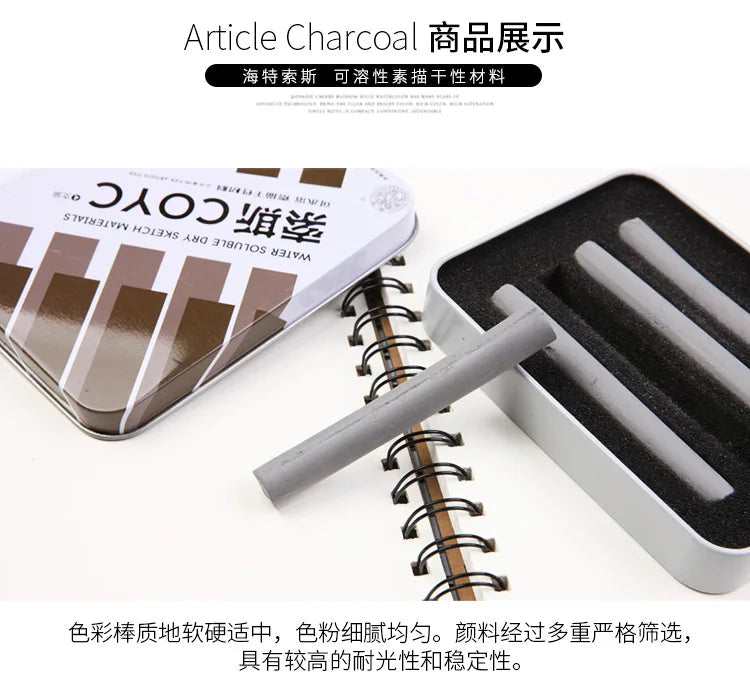 4 Pcs/box Sketch Charcoal Water-soluble Sketching Dry Materials Charcoal Brushes Charcoal Strips Art Painting Supplies    Home Decor Supply | Online Retail | ShoreShopper.com