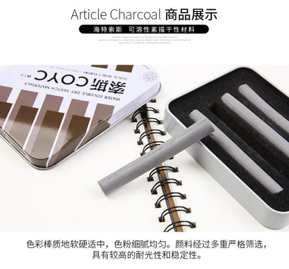 4 Pcs/box Sketch Charcoal Water-soluble Sketching Dry Materials Charcoal Brushes Charcoal Strips Art Painting Supplies    Home Decor Supply | Online Retail | ShoreShopper.com