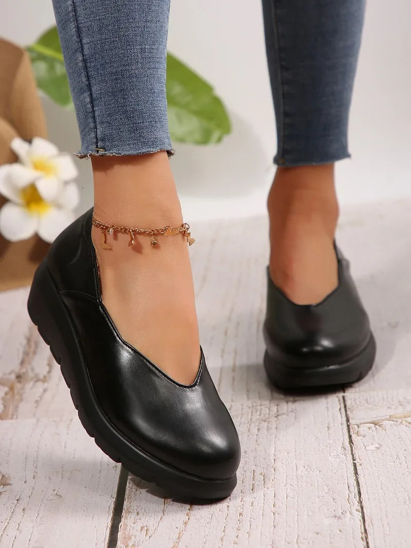 2025 New Women Fashion Wedge Heel Pumps Spring Summer Lightweight Platform Woman Soft Sole Comfort Casual Shoes Женская Обувь    Your Coastal Marketplace | Shoreshopper.com