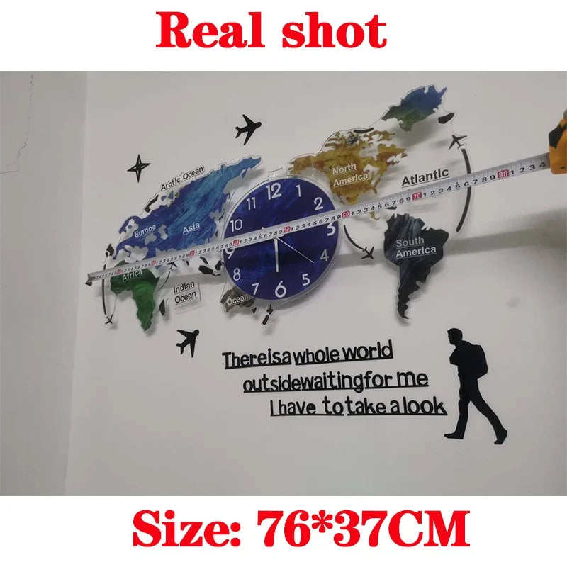 New Hot Unique Acrylic Wall Clock 3D DIY Large Wall Hanging Clock with Stickers Home Decorations    Home Decor Supply | Online Retail | ShoreShopper.com