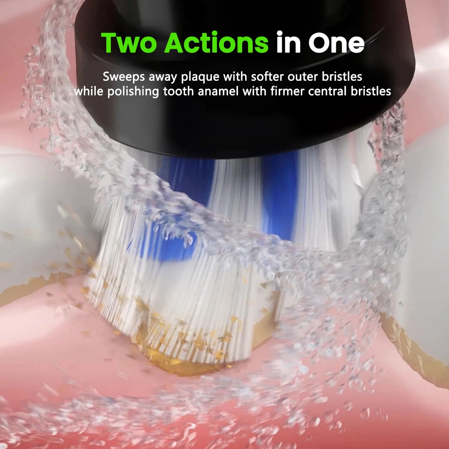 Fairywill Electric Toothbrush T2233Powerful Rotation Cleaning 4 Replacement Heads Rechargeable Sonic Toothbrush for Adults - ShoreCo.Shop