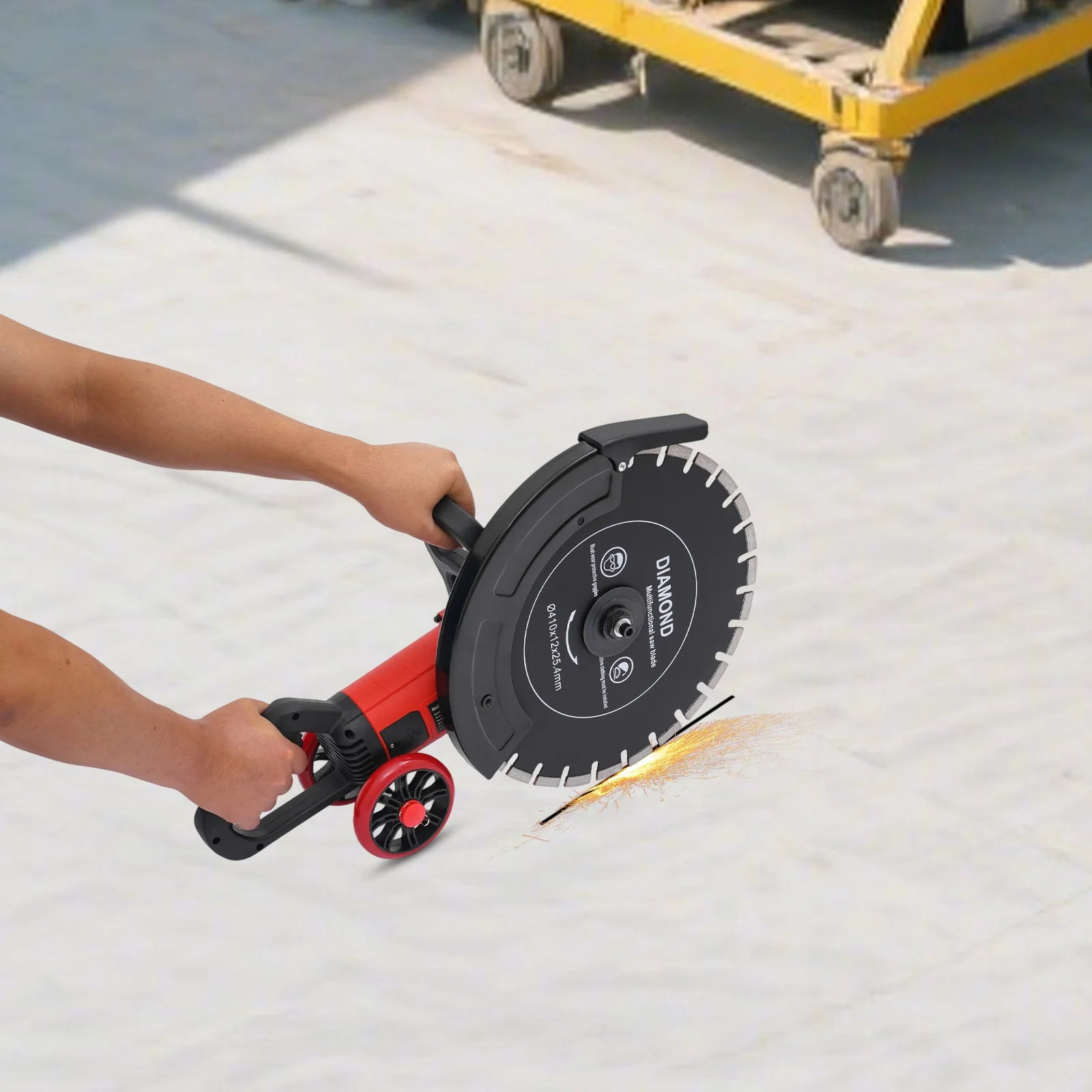 16In 4000W Electric Concrete Saw Brick Cutter Circular Saw Wall Slotting Groving with Saw Blade and Rolling Pulley 3000RPM    Home Decor Supply | Online Retail | ShoreShopper.com