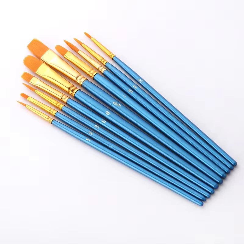 BOMEIJIA 10Pcs/Set Nylon Hair Paint Brush painting by numbers Tool brushes Watercolor Gouache Paint Brushes Drawing Art Supplies    Home Decor Supply | Online Retail | ShoreShopper.com