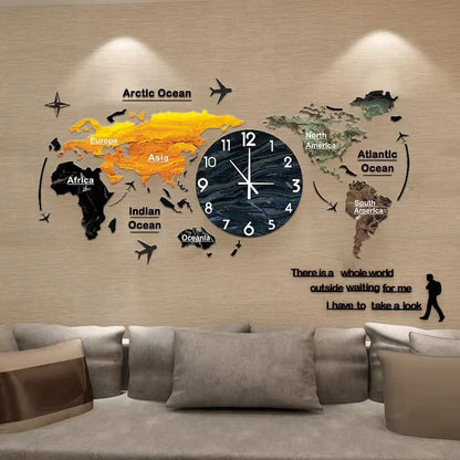 New Hot Unique Acrylic Wall Clock 3D DIY Large Wall Hanging Clock with Stickers Home Decorations    Home Decor Supply | Online Retail | ShoreShopper.com