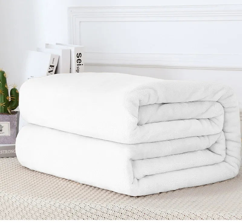 Fluffy Cloud Mink Fur Blanket Flannel Plush Comfortable Thickened and Warm Soft Sofa Throw Blanket  For Air-Conditioned Room    Your Coastal Marketplace | Shoreshopper.com