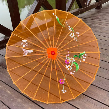 Transparent Silk Umbrella Dance Craft Umbrella Photography Decoration Ceiling Ancient Costume Prop Umbrella Women Hanfu Cosplay    Your Coastal Marketplace | Shoreshopper.com