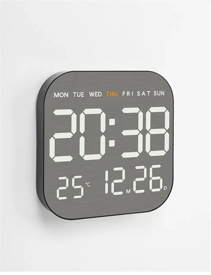 Mirror Brushed Finish Wall Clock Premium Modern Home Wall Clock    Home Decor Supply | Online Retail | ShoreShopper.com