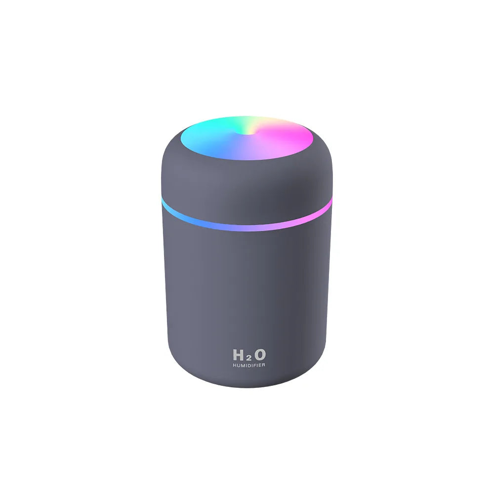 Portable Mini Air Humidifier For Bedroom,Personal Desktop,Car With Colorful Mood Lighting 2 Mist Modes And Auto Shut-Off - ShoreCo.Shop