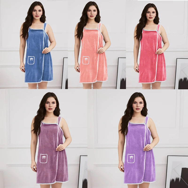  Women's Wearable Towel Skirt - Fast Drying Bath Robe Wrap for Beach, Spa, Shower & Gym | Multi-Purpose Bath Towel and Cover Up    Your Coastal Marketplace | Shoreshopper.com