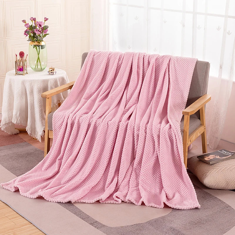 Fluffy Coral Velvet Blanket Flannel Plush Comfortable Thickened and Warm Soft Sofa Throw Blanket for Air-Conditioned Room Luxury    Your Coastal Marketplace | Shoreshopper.com