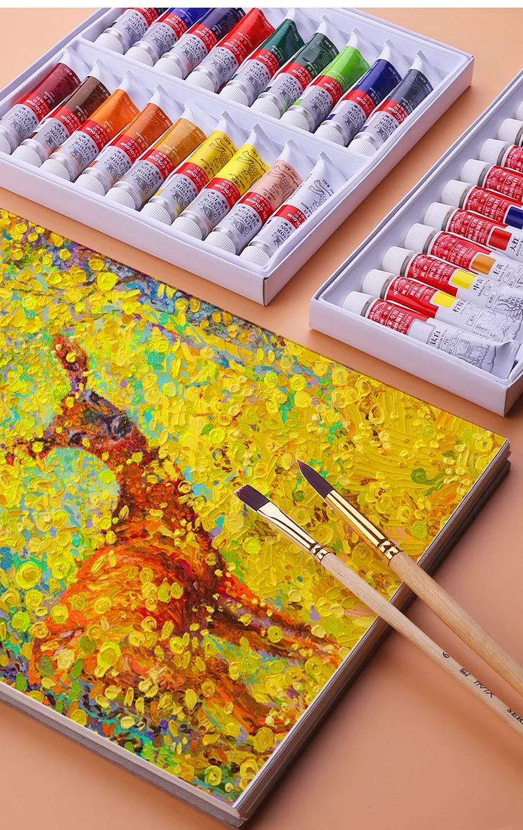 Winsor & Newton 12/18/24 Colors Professional Color Oil Paints 12ml Tube Painting Pigments With Brush And Palette Art Supplies    Home Decor Supply | Online Retail | ShoreShopper.com
