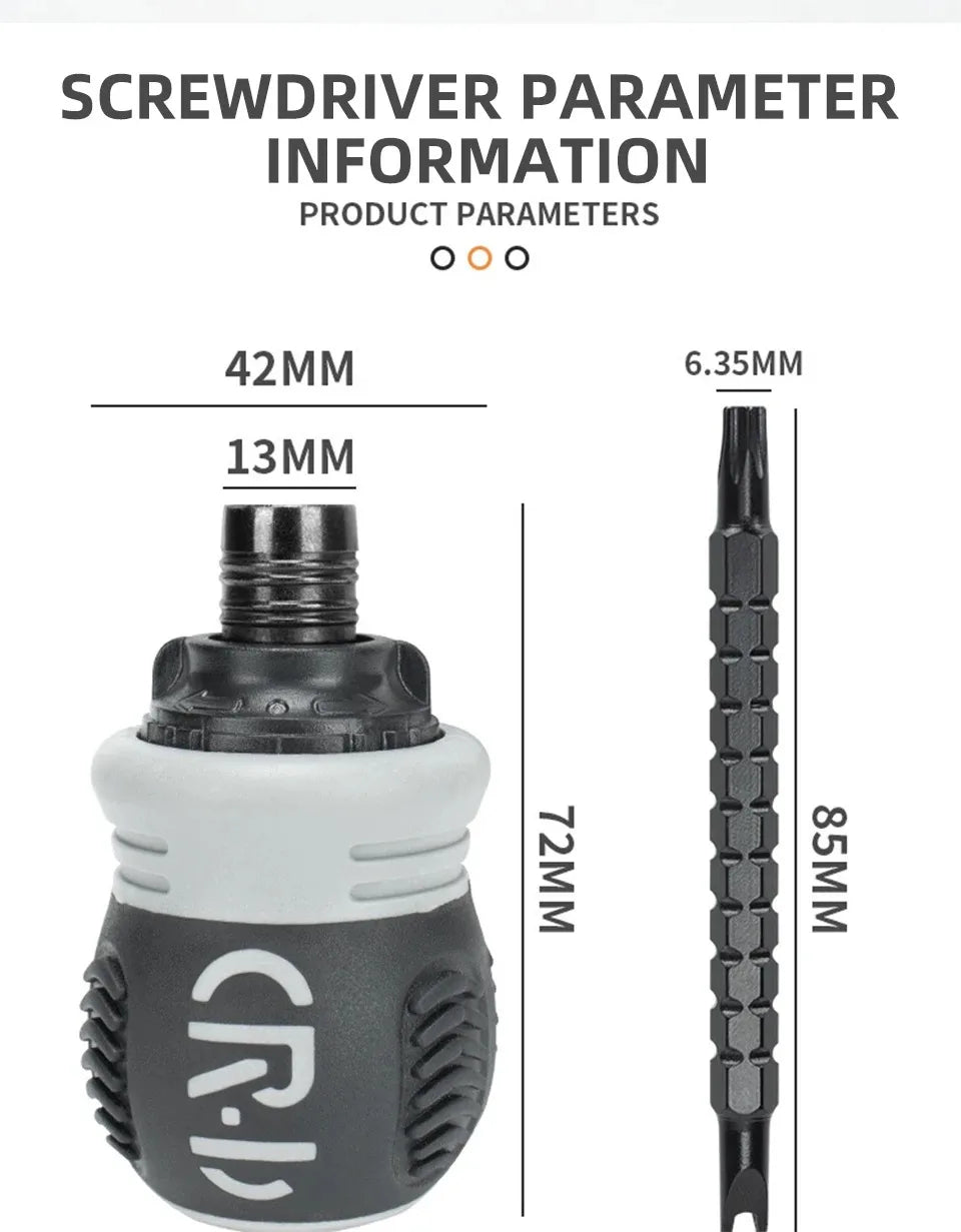 Mini Ratchet Precision Screwdriver Magnetic 13 In 1 Telescopic Labor-Saving Hand Tool Phillips Slotted Dual-purpose Head    Home Decor Supply | Online Retail | ShoreShopper.com