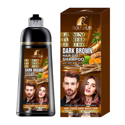 Brown Hair Color Shampoo for Gray Hair Instant Hair Dye Shampoo Hair Coloring in Minutes Natural and Long lasting color Hair Dye - ShoreCo.Shop