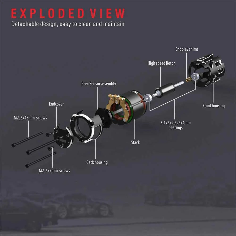RC Car Surpasshobby Rocket 540 V5R Sensored Brushless Drift Racing Motor for 1/10 1/12 1/14 RC Car Competition Modified Truck