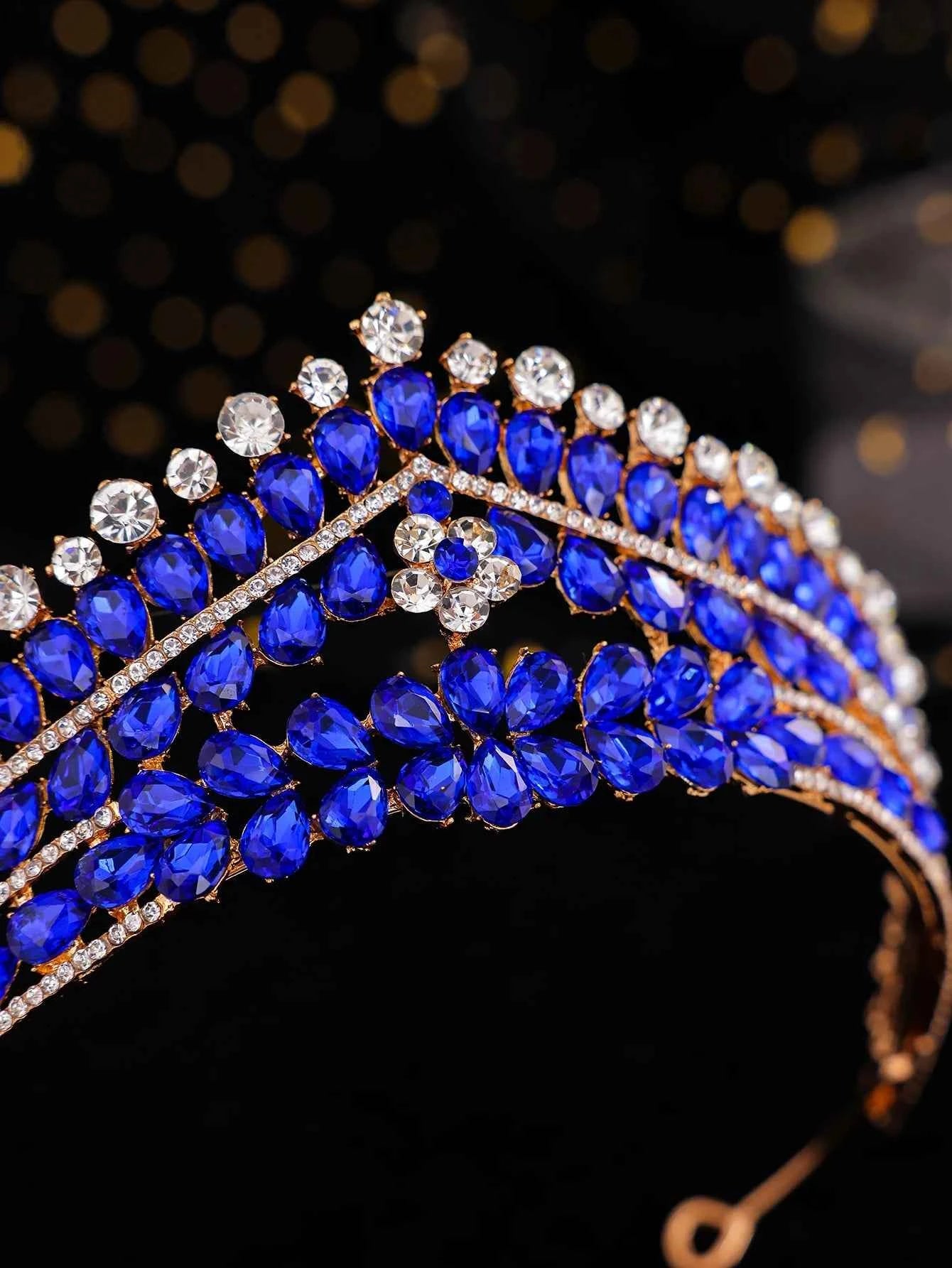 Bridal Headwear Diamond Crown Wedding Banquet Accessories Headwear Luxury and Elegant Crown