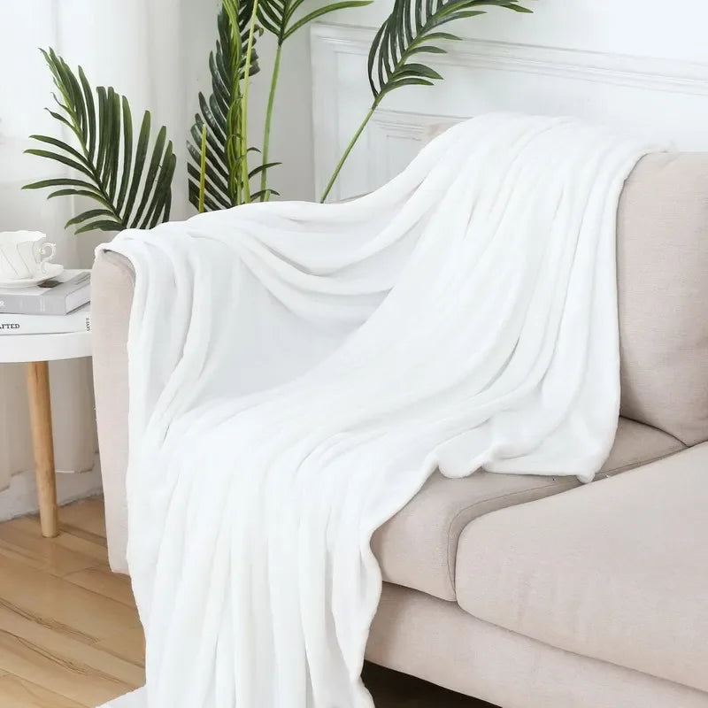 Fluffy Coral Velvet Blanket Flannel Plush Comfortable Thickened and Warm Soft Sofa Throw Blanket for Air-Conditioned Room Luxury    Your Coastal Marketplace | Shoreshopper.com