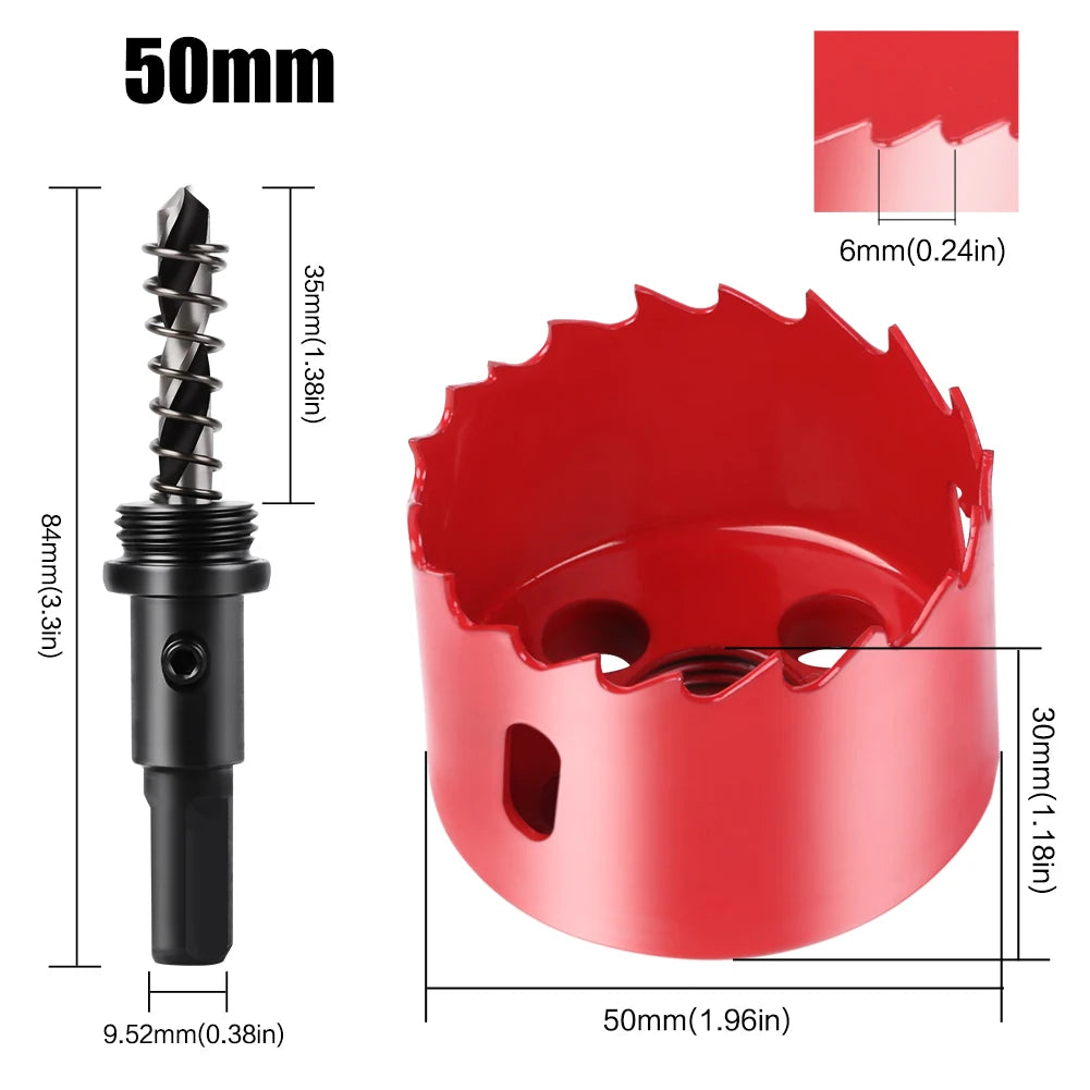 1pc 15-200mm M42 Bi-Metal Hole Saw HSS Drill Bit for Metal Iron Aluminum Stainless Plastic DIY Wood Cutter Tools    Home Decor Supply | Online Retail | ShoreShopper.com