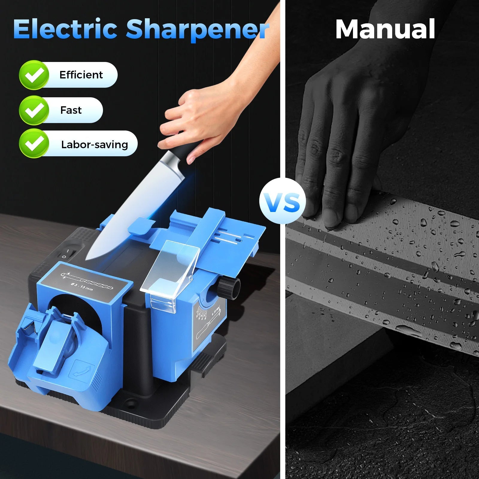 Electric 3mm-13mm Drill Bit Sharpener Household Grinding Tools Multifunctional Grinding Machine for Plane Knives, Scissors    Home Decor Supply | Online Retail | ShoreShopper.com