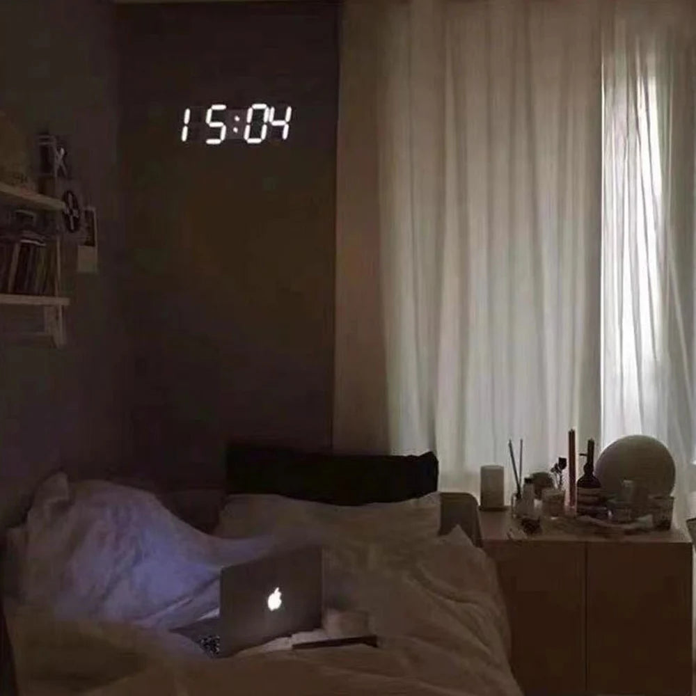 3D LED Digital Clock 12/24H Time Display Colorful Clock for Office/Living Room/Meeting Room/Kitchen    Home Decor Supply | Online Retail | ShoreShopper.com