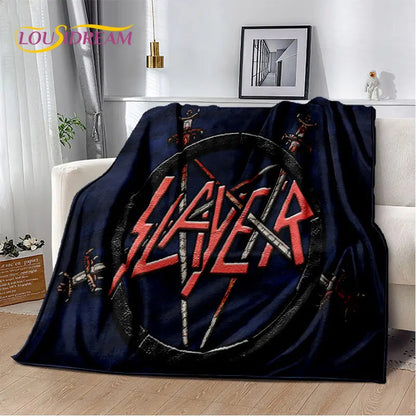Slayer Heavy Metal Band Soft Plush Blanket,Flannel Blanket Throw Blanket for Living Room Bedroom Bed Sofa Picnic Cover Warm Kids    Your Coastal Marketplace | Shoreshopper.com