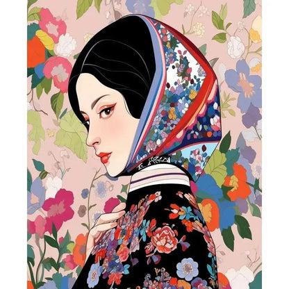 Paint By Number Woman Drawing on Canvas HandPainted Art Gift DIY Pictures By Number Flower Girl Kits Home Decoration    Home Decor Supply | Online Retail | ShoreShopper.com