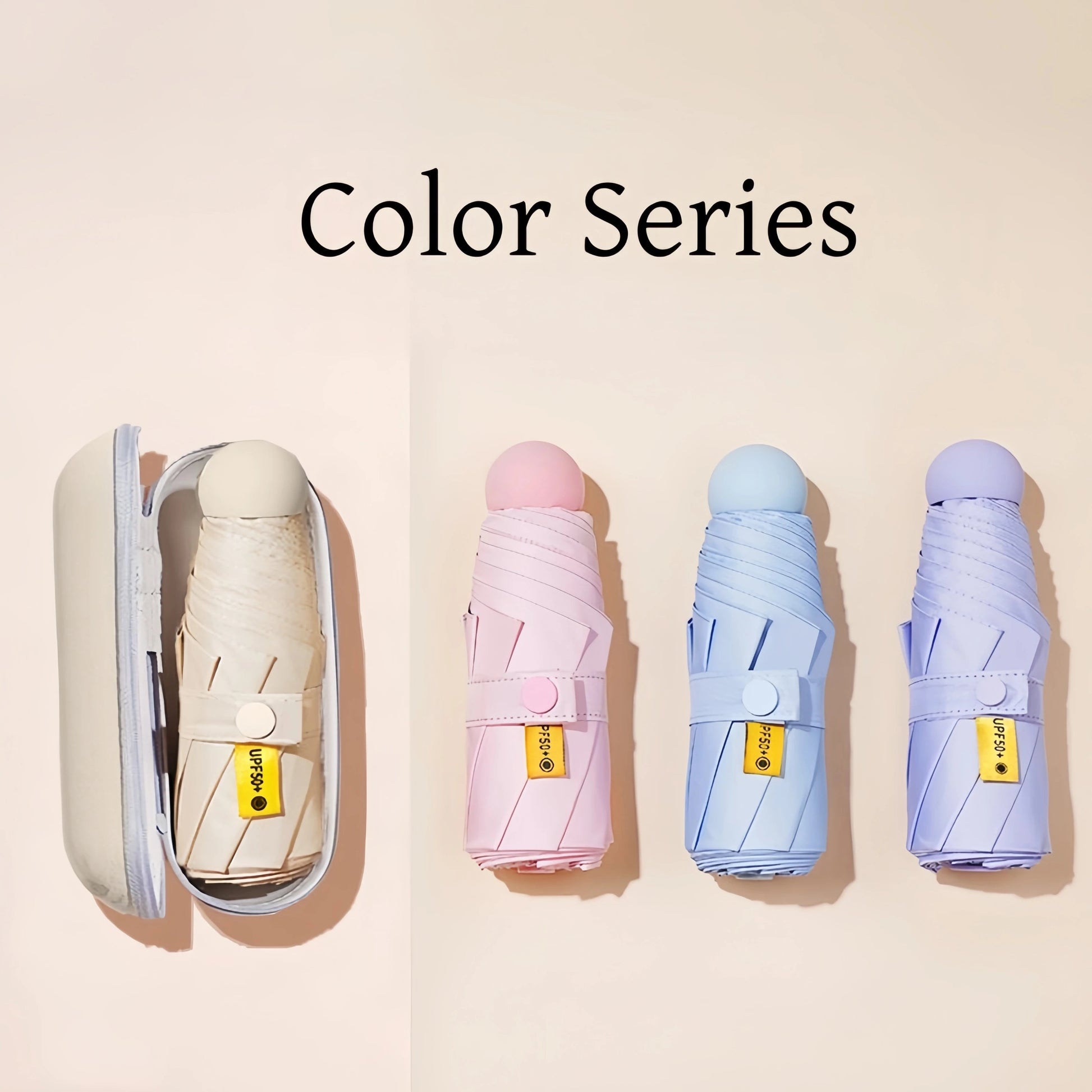 Capsule Umbrella, Portable Mini Sun Umbrella, Sunscreen Umbrella, Black Alloy Handle, with Storage Box, Dual-Use for Sun Protect    Your Coastal Marketplace | Shoreshopper.com