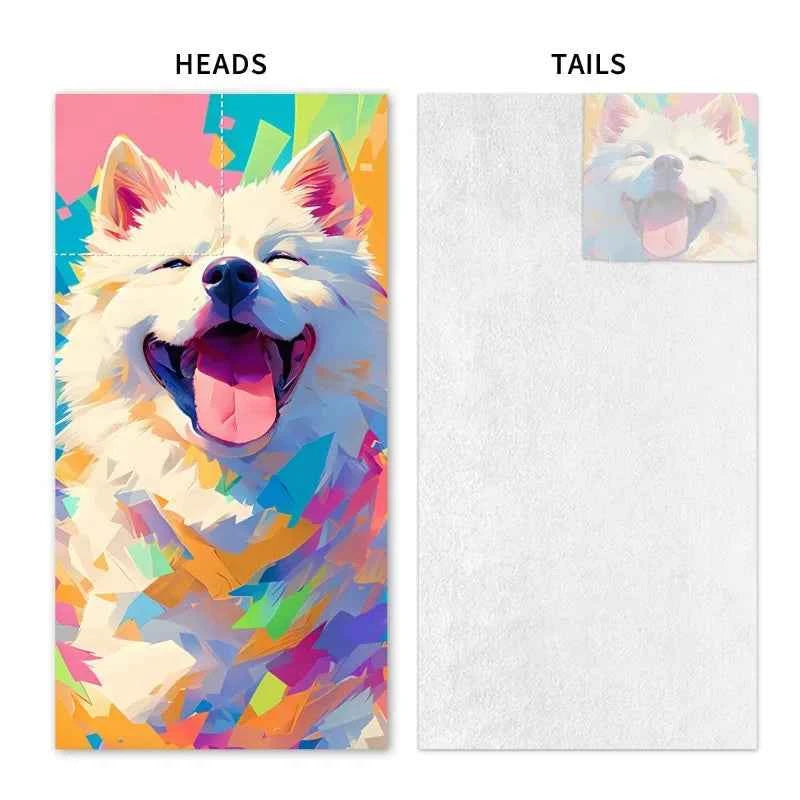 Outdoor, Sports, Home, 2-In-1 Foldable Beach Towel Printed Bath Towel All-In-One Beach Towel Bag for Storage