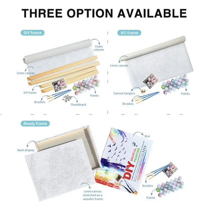 PhotoCustom Paint By Number Outdoor Scenery Kit Drawing On Canvas Diy Christmas Gift For Living Room Decora    Home Decor Supply | Online Retail | ShoreShopper.com