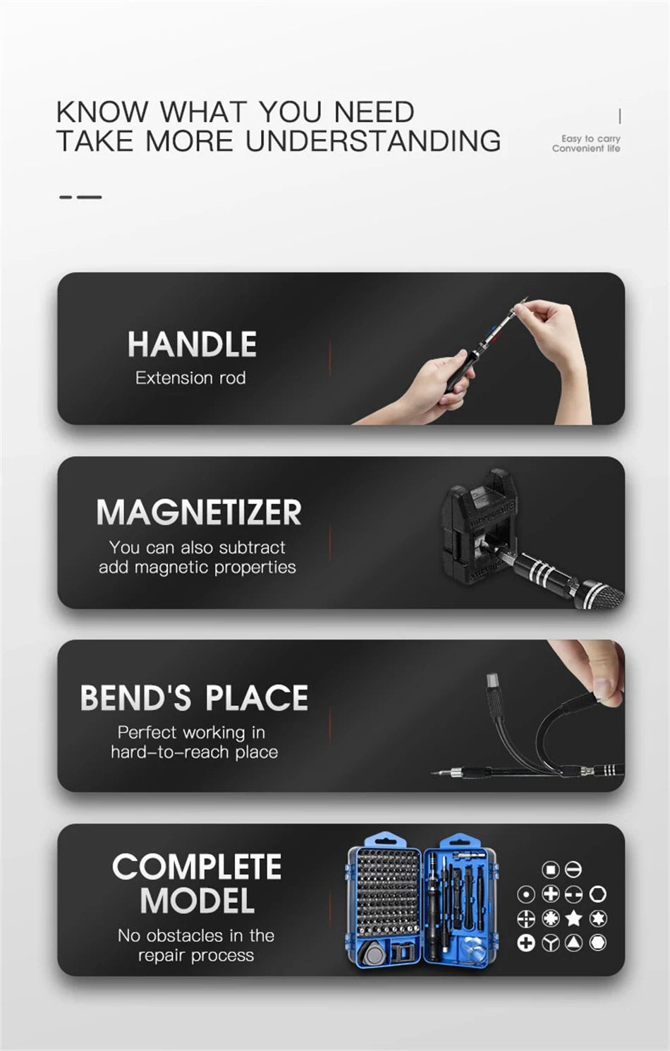 New 115 in 1 Professional Repair Tool Precision Screwdriver Set Magnetic Torx Hex Screw Driver Bits Kit for Xiaomi Mac PC iPhone    Home Decor Supply | Online Retail | ShoreShopper.com