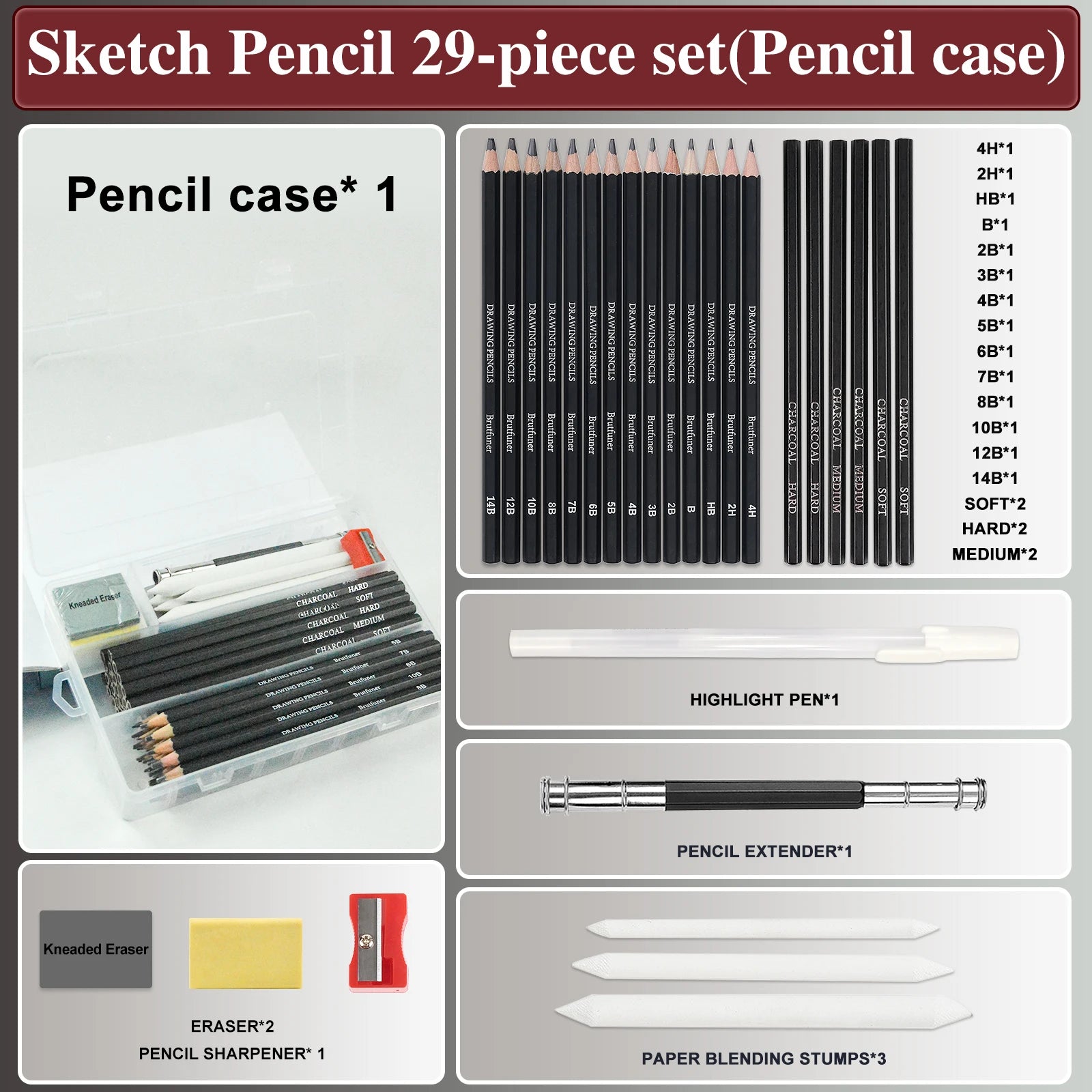 14-60 pcs Drawing Set Sketching Kit - Art Supplies,for Adults Artists with 3-Color Sketchbook,Graphite,Pastel,Charcoal Pencils    Home Decor Supply | Online Retail | ShoreShopper.com