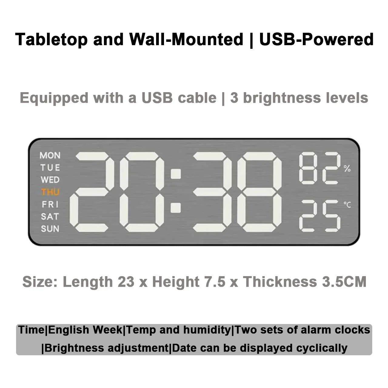 Mirror Brushed Finish Wall Clock Premium Modern Home Wall Clock    Home Decor Supply | Online Retail | ShoreShopper.com