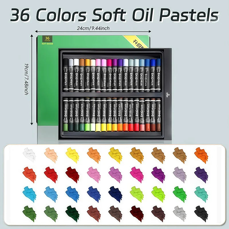 Artists Oil Pastels Set of 48/36/24/12Colors,for Painting,Blending,Art Supplies for Classroom,Beginners,Adults,Students,Teachers    Home Decor Supply | Online Retail | ShoreShopper.com
