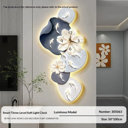 Wall Clock Modern Minimalist Nine Koi Fish Large Silent Wall Clock Home Decor Living Room Bedroom TV Background No Drilling    Home Decor Supply | Online Retail | ShoreShopper.com