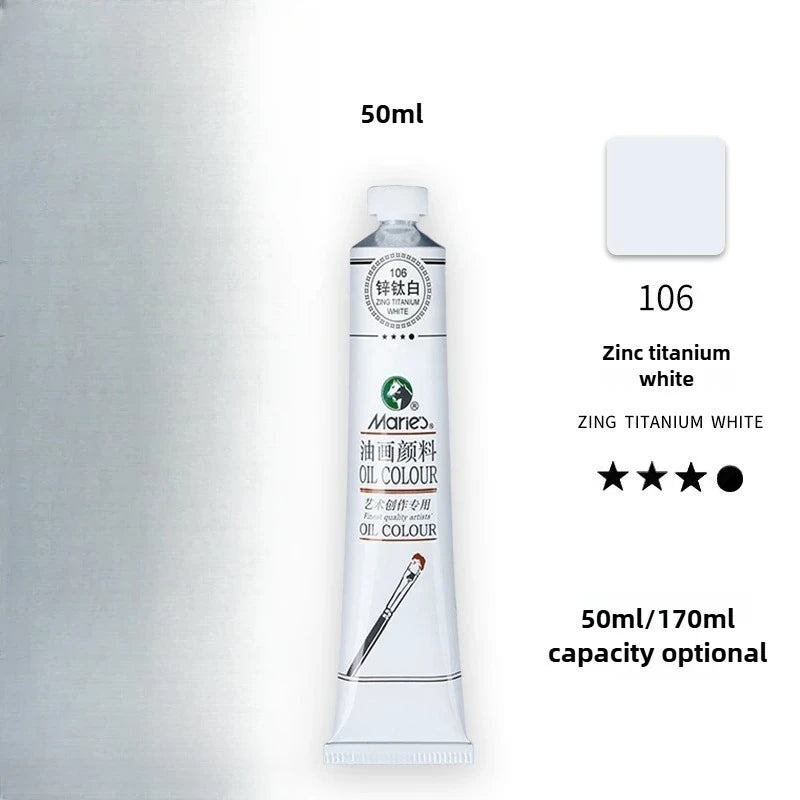 Maries Oil Paint 50ML Oil Painting Art Creation Pigment Large Oil Paint Paint Single Commonly Used 24 Colors    Home Decor Supply | Online Retail | ShoreShopper.com