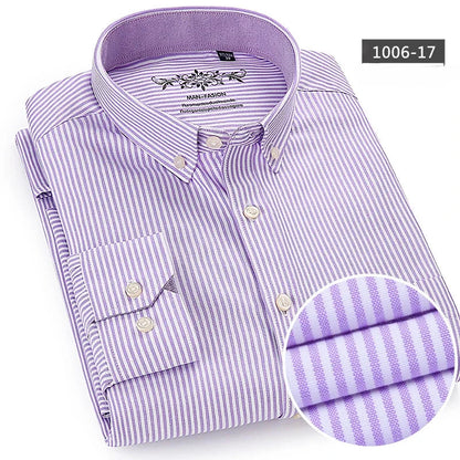 New in shirt long-sleeve shirts for men slim fit formal plian shirt single pocket office clothes soft plaid cotton designer tops    Home Decor Supply | Online Retail | ShoreShopper.com